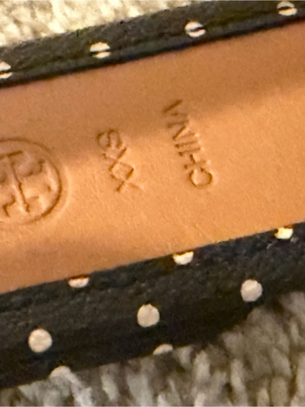 TORY BURCH JAVA MULTI COLOR HABER PRINT GOLD TONE BUCKLE BELT  SIZE XXS